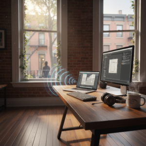 BrooklynRemoteWorkCybersecurityScene